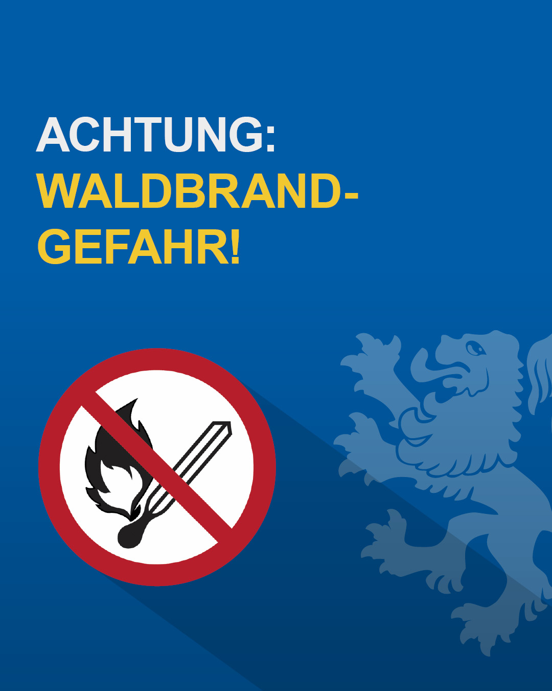 Hohe Waldbrandgefahr – Grillen nur an offiziellen Feuerstellen, Waldbrandindex beachten